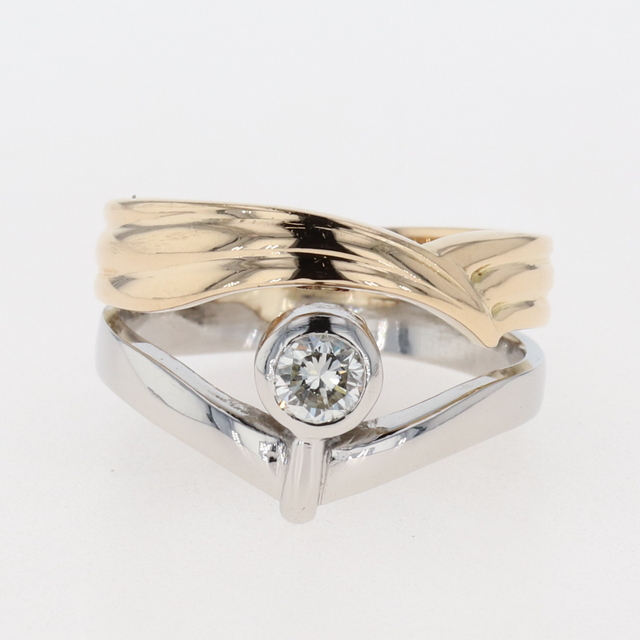 新年の贈り物 ダイヤモンド デザインリング 約11号 YG 【中古】 リング(指輪)