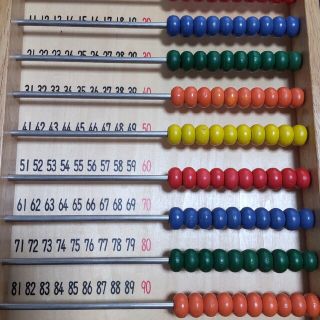 ガッケン(学研)の学研　100だまそろばん　木製(知育玩具)