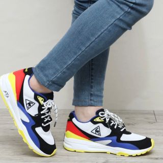 新品✨タグ付き♪定価48,290円 ルコライン 本革ファースニーカー 大特価‼️