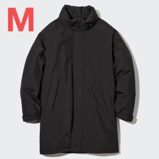 ユニクロ(UNIQLO)のUNIQLO ユニクロ　防風パデッドコート　 BLACK M(ダウンジャケット)