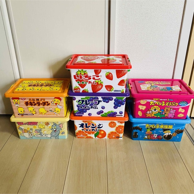 コンテナ 菓子 7種類 セット 新品未開封 BOX フーセンガム トム