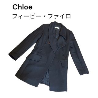 CHLOE コットン 紺色ジャケット-
