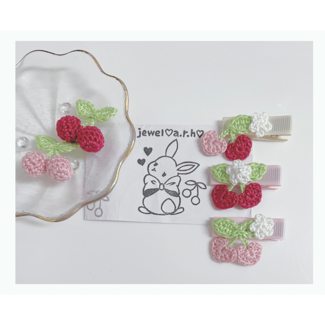 新品大人気】 ハンドメイドベビーヘアクリップ ヘアクリップ ハート