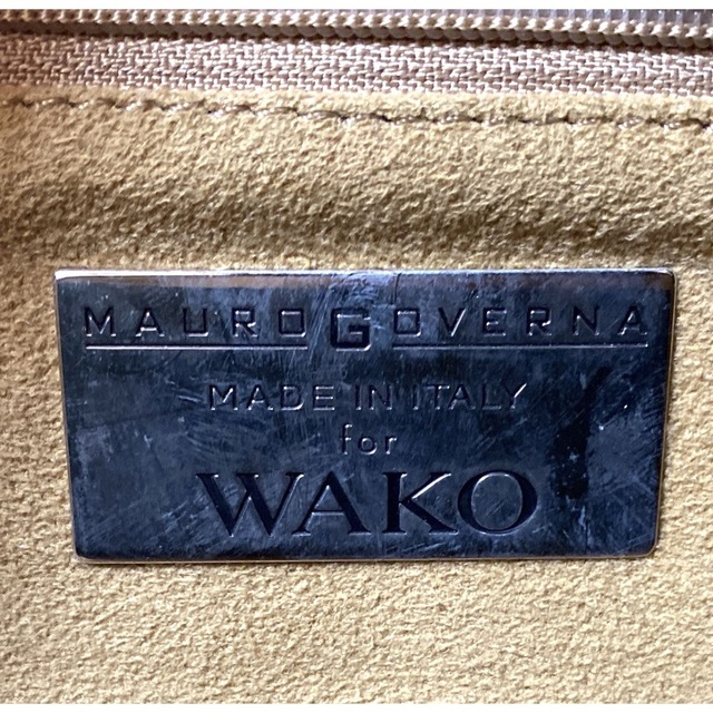 MAURO GOVERNA×WAKO ターコイズブルー 本革トートバッグ 免税購入