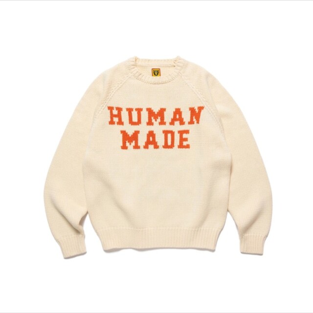 HUMAN MADE BEAR RAGLAN KNIT SWEATER