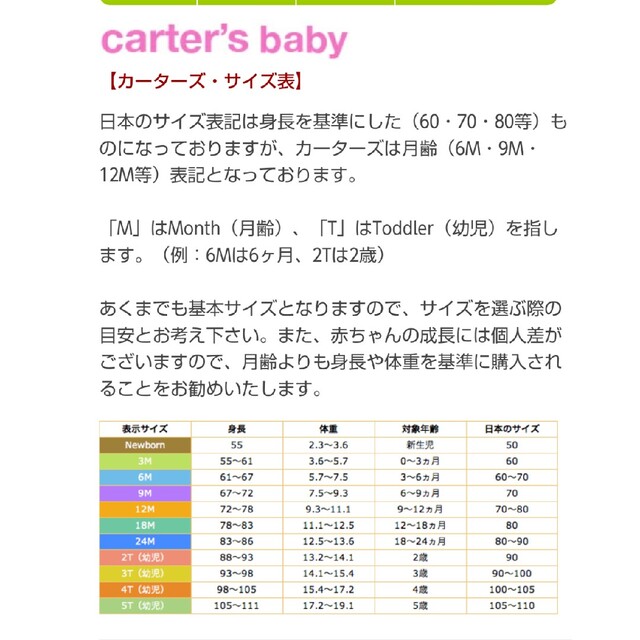 carter's(カーターズ)のcarter's 半袖肌着 ロンパース 4枚 キッズ/ベビー/マタニティのベビー服(~85cm)(肌着/下着)の商品写真