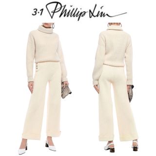 スリーワンフィリップリム(3.1 Phillip Lim)の【新品】3.1 Phillip Lim  ニットセーラーパンツ S(カジュアルパンツ)