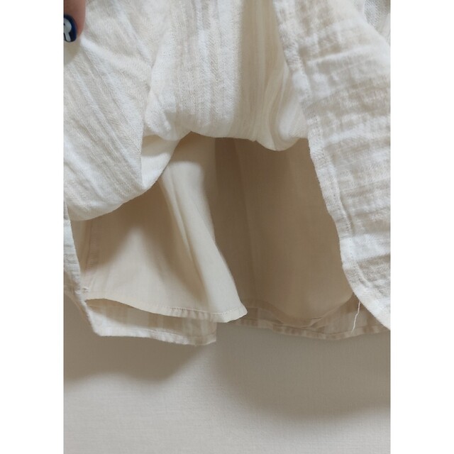 SM2(サマンサモスモス)のSamansa Mos2 綿麻 リボン付きストライプギャザースカート レディースのスカート(ロングスカート)の商品写真
