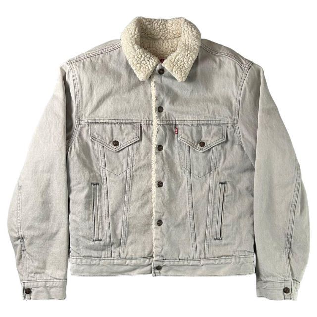 激レア 先染めグレー 80's Levi's 70608 デニムボアジャケット ≪超