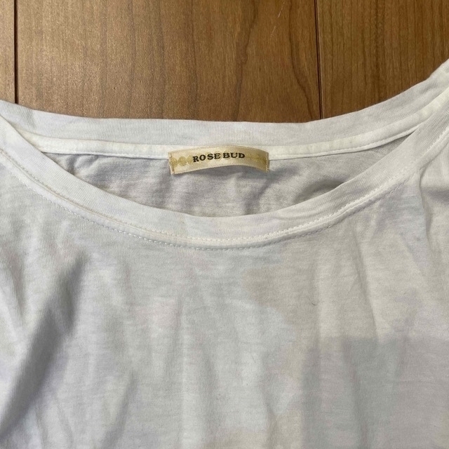ROSE BUD(ローズバッド)のROSE BUD 袖フリル　Tシャツ レディースのトップス(Tシャツ(半袖/袖なし))の商品写真