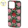 ケイトスペード KATE SPADE iPhoneケース ROSE GARDEN GLITTER iPhone13Proケース アイフォン13Proケース ブラック系 マルチカラー  K9080 0015 001