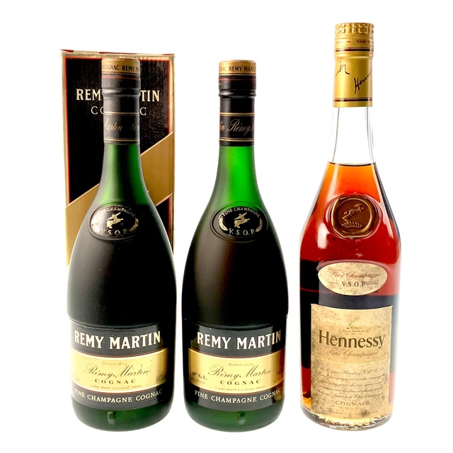 アウトレット正本 3本 REMY MARTIN Hennessy コニャック 700ml | www