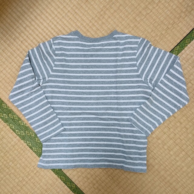 GU(ジーユー)のGUボーダーロンT150 キッズ/ベビー/マタニティのキッズ服男の子用(90cm~)(Tシャツ/カットソー)の商品写真