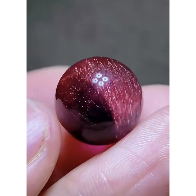 はこぽす対応商品】 ⭐︎【高級】フラワー パープルルチル 15.7mm 丸玉