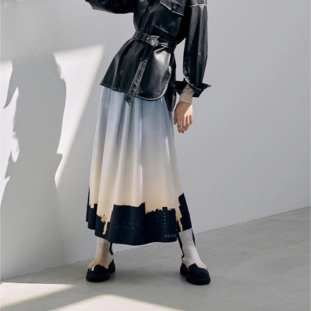 MURRAL Unevenness skirt(Black)ミューラル