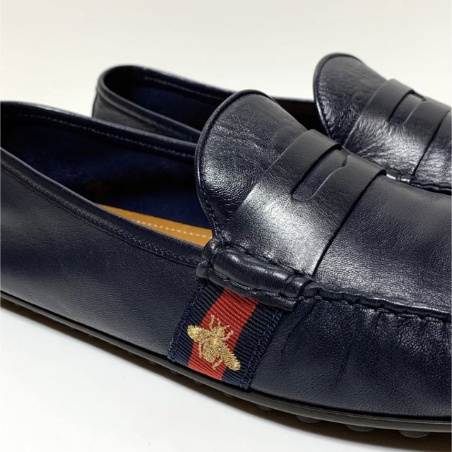 GUCCIレザードライビングシューズ グッチ マーモント GG シェリー