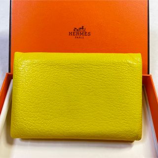 Hermes - 正規品☆エルメス カードケース 名刺入れ レモンイエロー系