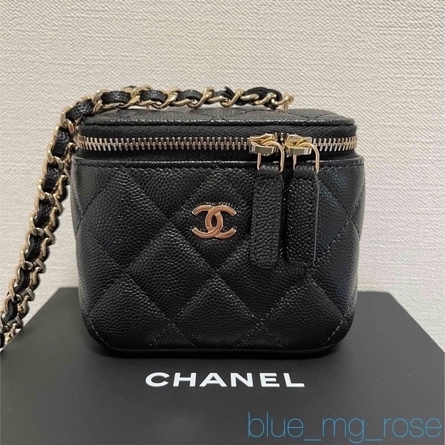 ☆CHANEL バニティ バッグ キャビアスキン-