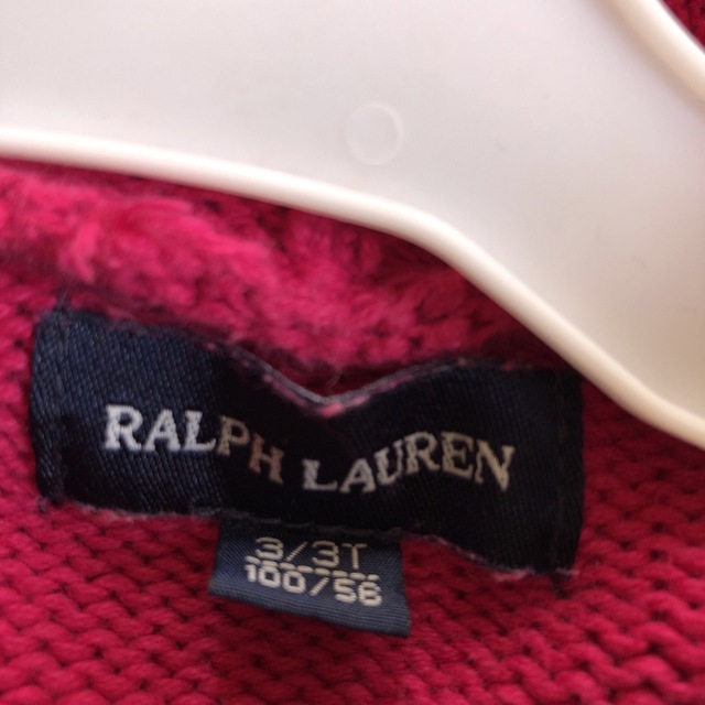 Ralph Lauren(ラルフローレン)のラルフローレン　ニットパーカー キッズ/ベビー/マタニティのキッズ服女の子用(90cm~)(ジャケット/上着)の商品写真