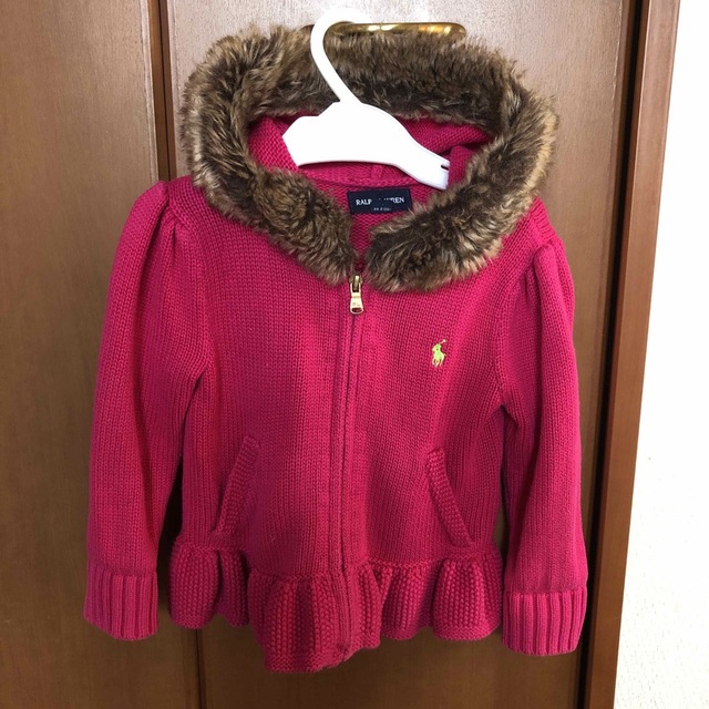 Ralph Lauren(ラルフローレン)のラルフローレン　ニットパーカー キッズ/ベビー/マタニティのキッズ服女の子用(90cm~)(ジャケット/上着)の商品写真