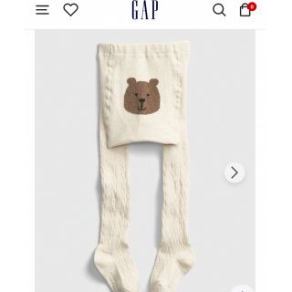 ベビーギャップ(babyGAP)のベビーGAP くまさんタイツ　0-12 未使用品(靴下/タイツ)