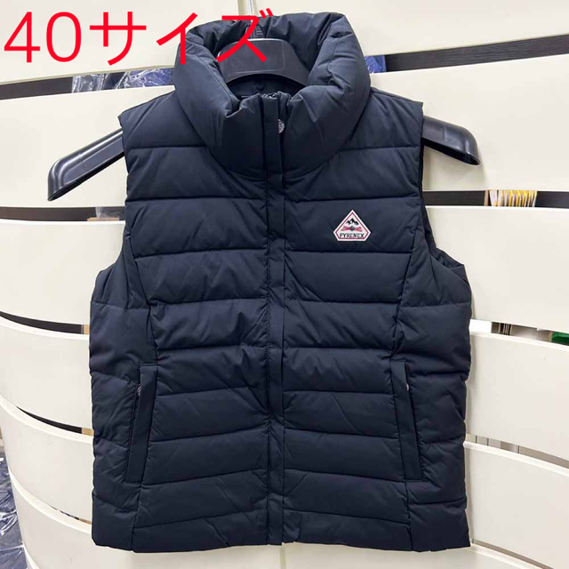 新品 ピレネックス レディースダウンベスト HWS004 ブラック 40サイズ