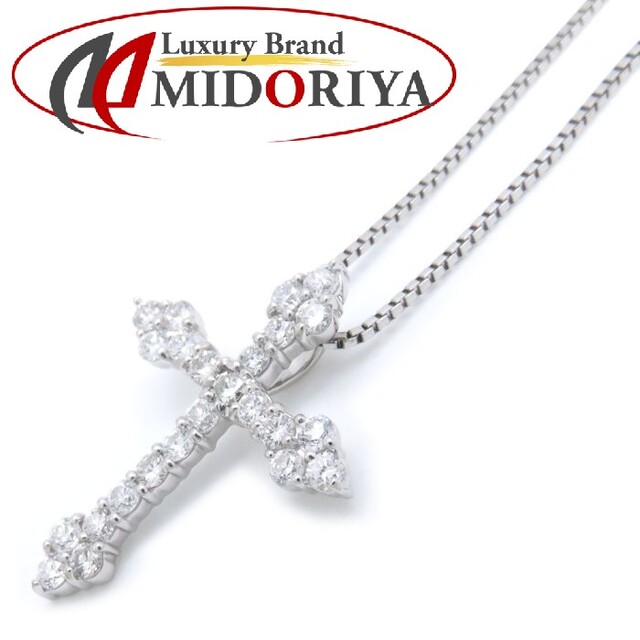 高級品市場 × Pt900プラチナ 1カラット十字架 一粒ダイヤモンド1.00ct