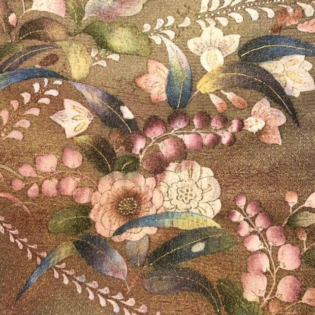 着物のわびさびO-1876 袋帯 上品な辻が花 膨れ織 グラデーション 金彩