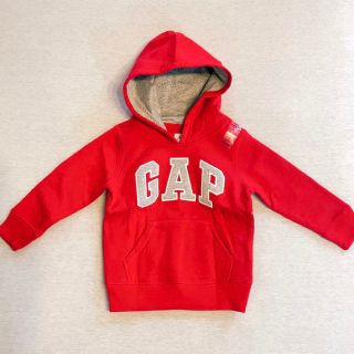 ベビーギャップ(babyGAP)の【新品】baby GAPパーカースウェット/ユニセックス夏冬可子ども服（レッド）(その他)