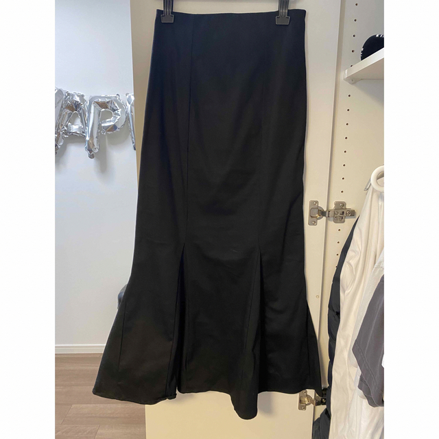 GRL ハイウエストマーメイドツイルスカート [rut850] ブラック L レディースのスカート(ロングスカート)の商品写真
