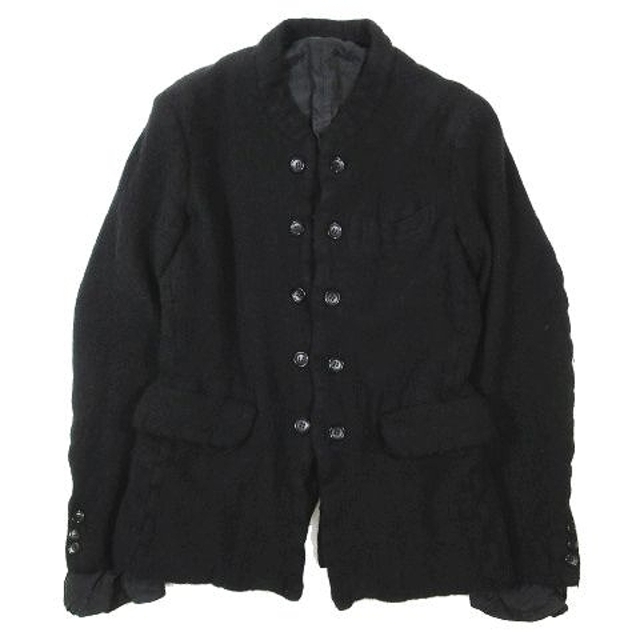 特売 COMME S ブラック ジャケット ウール縮絨 コムデギャルソンオム