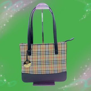 バーバリー(BURBERRY)の《未使用に近い　超美品》　バーバリー　ノバチェック　シャドーホース　トートバッグ(トートバッグ)