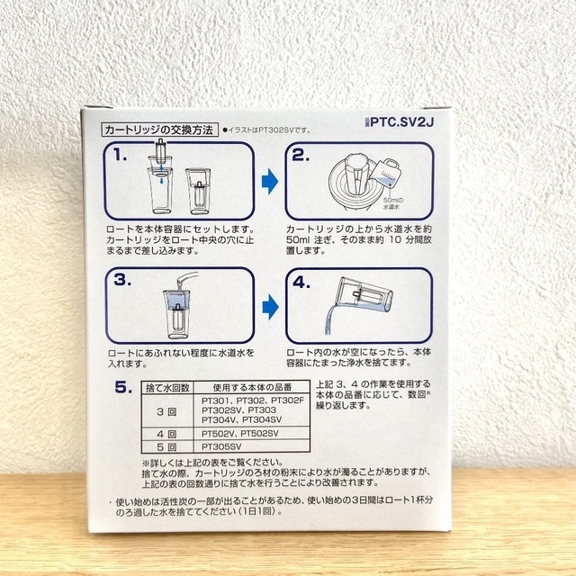 東レ(トウレ)のトレビーノ　PTCSV2J２個（1箱分） インテリア/住まい/日用品のキッチン/食器(浄水機)の商品写真