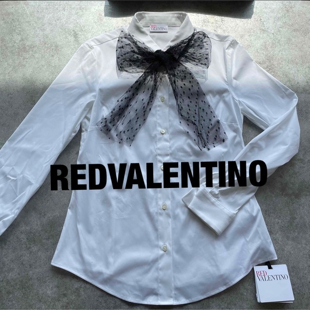 新品レッドヴァレンティノ　リボンブラウス　REDVALENTINO