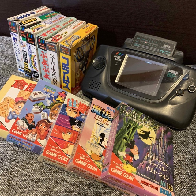 【ジャンク品】壊れているセガ ゲームギア　TVチューナーとソフト11本セット