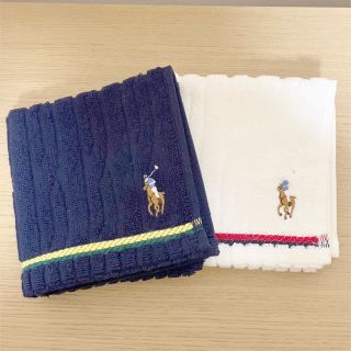 ポロラルフローレン(POLO RALPH LAUREN)の【新品未使用】ラルフローレン タオルハンカチ【送料込】(ハンカチ/ポケットチーフ)