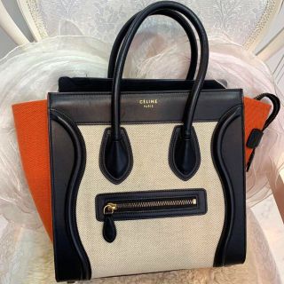 セリーヌ(celine)の☆美品☆CELINE セリーヌ ラゲージ マイクロショッパー マルチカラー(ハンドバッグ)