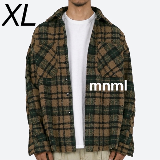 mnml(ミニマル)の【日本未入荷】カニエウエスト着用同等 mnml フランネルシャツ 希少XLサイズ メンズのトップス(シャツ)の商品写真