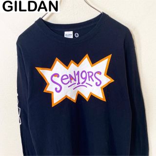 ギルタン(GILDAN)のUSA古着　GILDAN ギルダン　プリント　Tシャツ　ロンT 古着　アメカジ(Tシャツ/カットソー(七分/長袖))