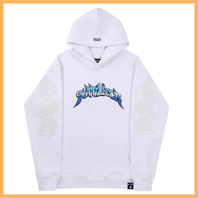 70545062MSUPPLIER サプライヤー LOGO HOODIE クロス パッチ パーカー