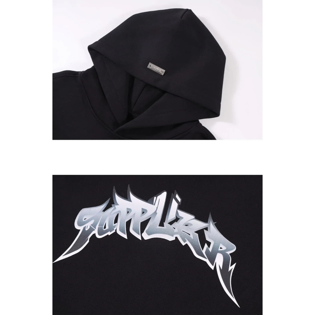 SUPPLIER サプライヤー LOGO HOODIE クロス パッチ パーカー - パーカー