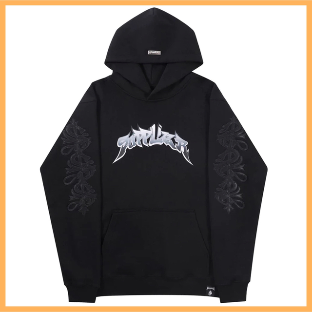 SUPPLIER サプライヤー LOGO HOODIE クロス パッチ パーカー