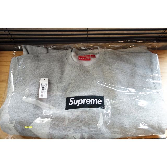 素晴らしい価格 Crewneck Logo Box 22AW Supreme - Supreme L 新品 灰