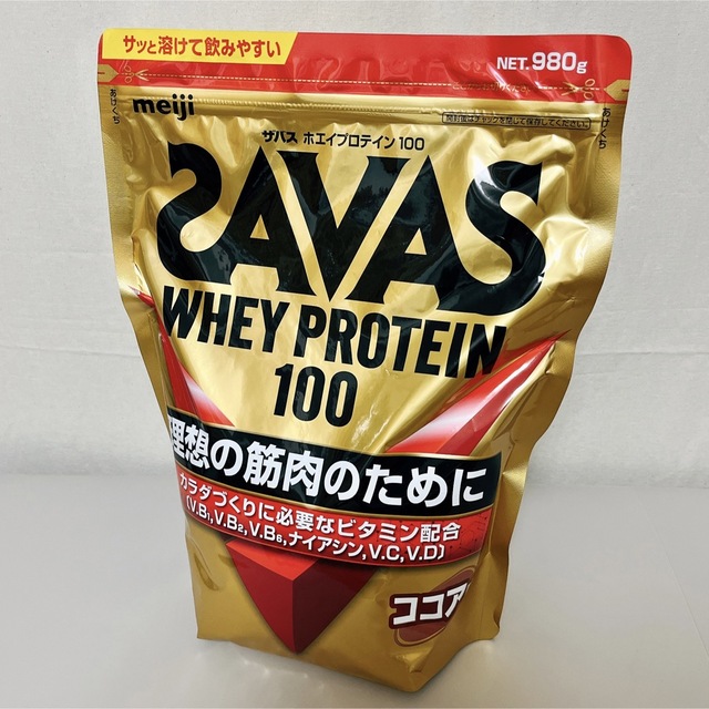 SAVAS(ザバス)の【新品】 ザバス ホエイプロテイン１００ ココア味 食品/飲料/酒の健康食品(プロテイン)の商品写真