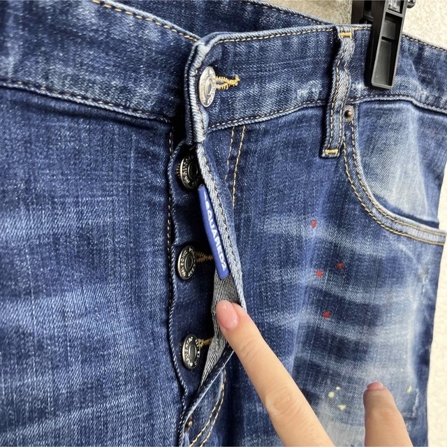 50 青タグ DSQUARED2 タイディ バイカー ジーンズ デニム