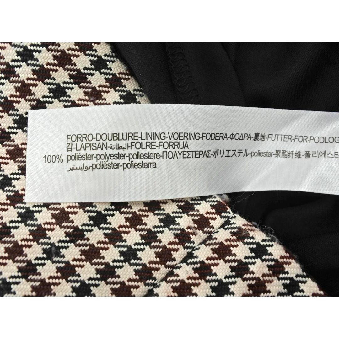 ZARA(ザラ)のZARA ザラ チェック スカート sizeL/アイボリーｘ茶ｘカーキ ■■ レディース レディースのスカート(ミニスカート)の商品写真