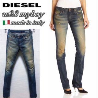 ディーゼル(DIESEL)のw23◆匿名配送♢DIESEL◆激しめヴィンテージ加工 汚れ&ペンキ加工(デニム/ジーンズ)