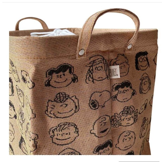 PEANUTS(ピーナッツ)の[Pilier] Pilier SQ/S PEANUTS FACE　新品ベージュ インテリア/住まい/日用品の収納家具(ケース/ボックス)の商品写真