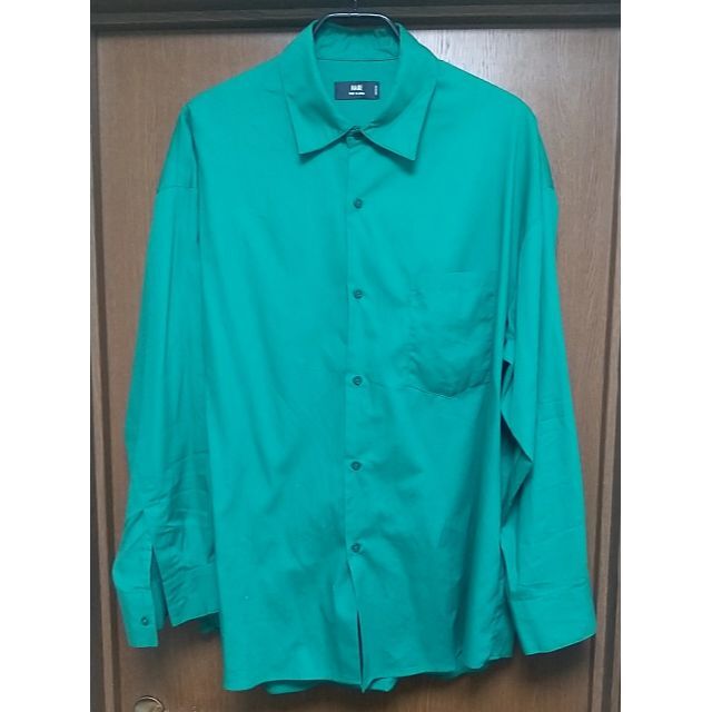 HARE(ハレ)のHARE カラーBIGブロードシャツ Sサイズ グリーン メンズのトップス(シャツ)の商品写真