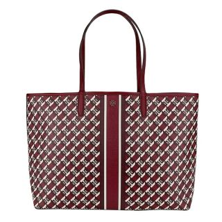 トリーバーチ(Tory Burch)の新品 トリーバーチ TORY BURCH トートバッグ ジオ ロゴ クリムゾンレッド(トートバッグ)